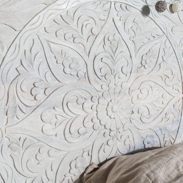Furnliv Persia Solid Wood Carved Bed - Image 5