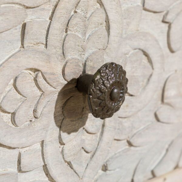 Furnliv Persia Solid Wood Carved Chest of Drawers