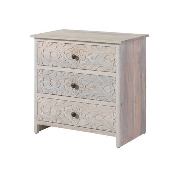 Furnliv Persia Solid Wood Carved Chest of Drawers