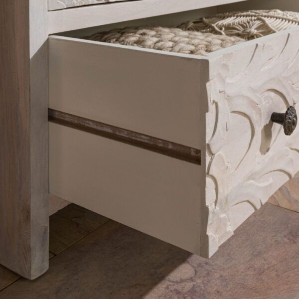 Furnliv Persia Solid Wood Carved Wardrobe - Image 5
