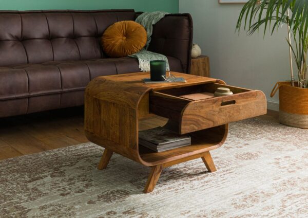 Furnliv Corbett Sheesham Wood Coffee Table #14 - Image 4