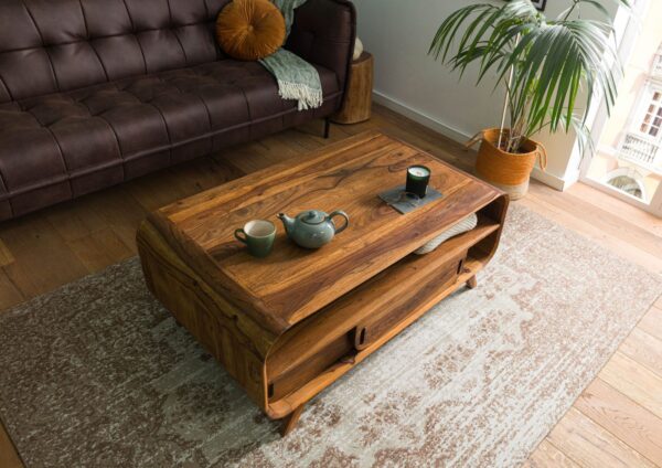 Furnliv Corbett Sheesham Wood Coffee Table #1 - Image 2