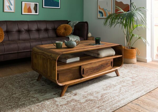Furnliv Corbett Sheesham Wood Coffee Table #1 - Image 3