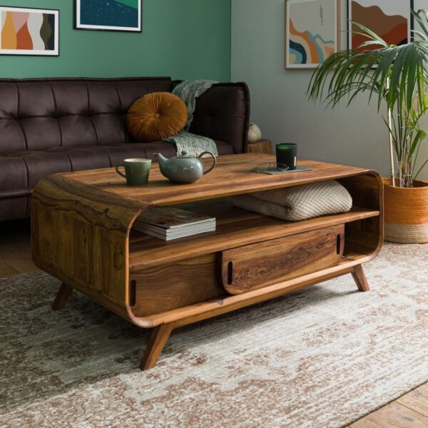 Furnliv Corbett Sheesham Coffee Table