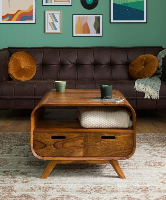 Furnliv Corbett Sheesham Wood Coffee Table #13