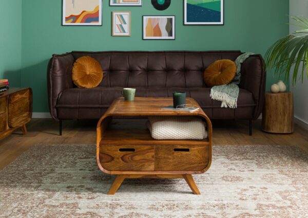 Furnliv Corbett Sheesham Wood Coffee Table #13
