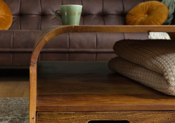 Furnliv Corbett Sheesham Wood Coffee Table #13 - Image 5
