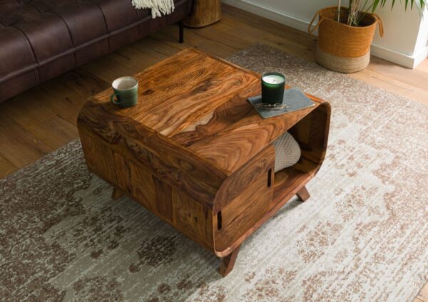Furnliv Corbett Sheesham Wood Coffee Table #3 - Image 2