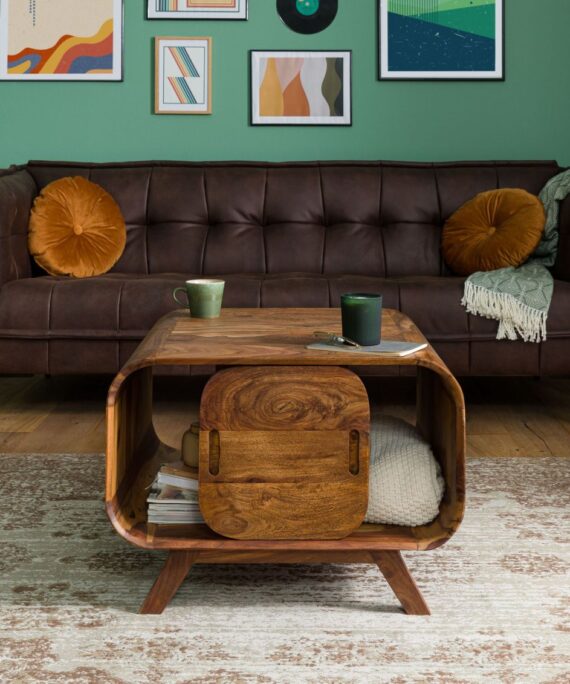 Furnliv Corbett Sheesham Wood Coffee Table #3