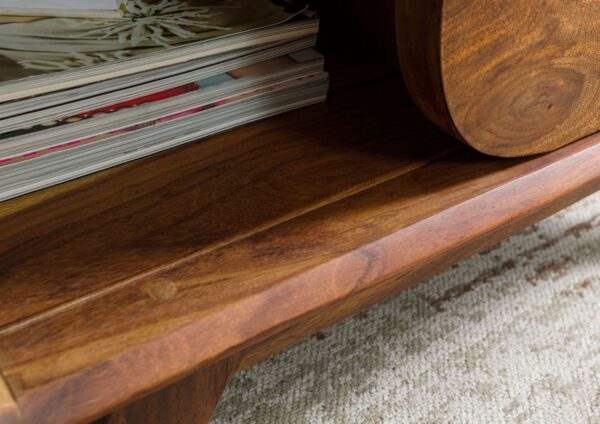 Furnliv Corbett Sheesham Wood Coffee Table #3 - Image 5