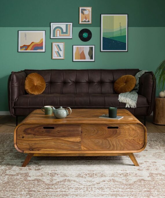 Furnliv Corbett Sheesham Wood Coffee Table #11