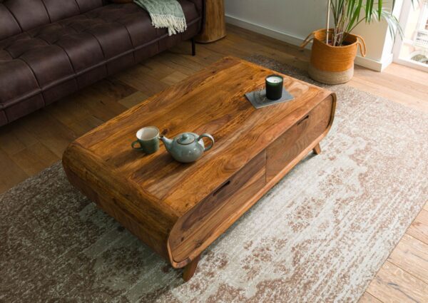 Furnliv Corbett Sheesham Wood Coffee Table #11 - Image 2