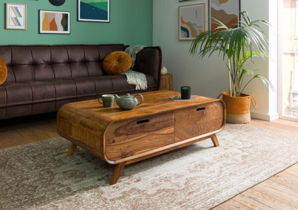 Furnliv Corbett Sheesham Wood Coffee Table #11 - Image 3