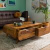 Furnliv Corbett Sheesham Wood Coffee Table #11 - Image 4