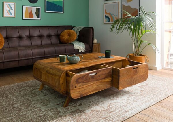 Furnliv Corbett Sheesham Wood Coffee Table #11 - Image 4