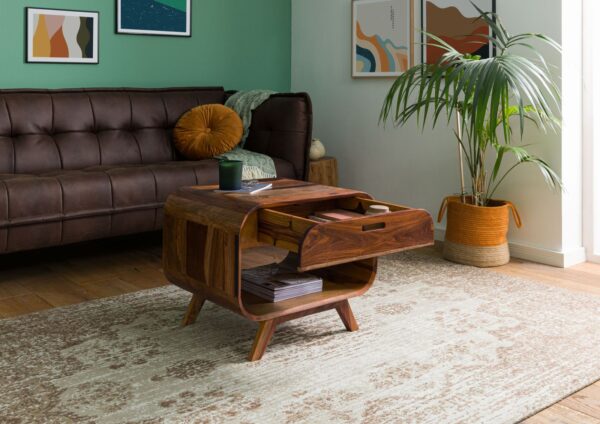 Furnliv Corbett Sheesham Wood Coffee Table #15 - Image 4