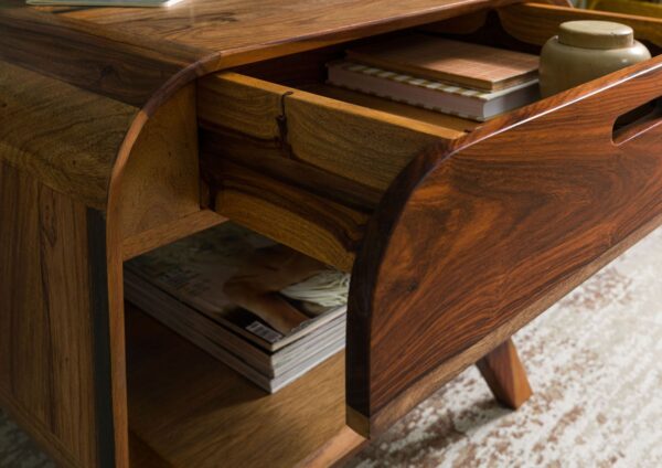 Furnliv Corbett Sheesham Wood Coffee Table #15 - Image 6