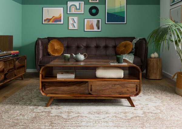 Furnliv Corbett Sheesham Wood Coffee Table #10