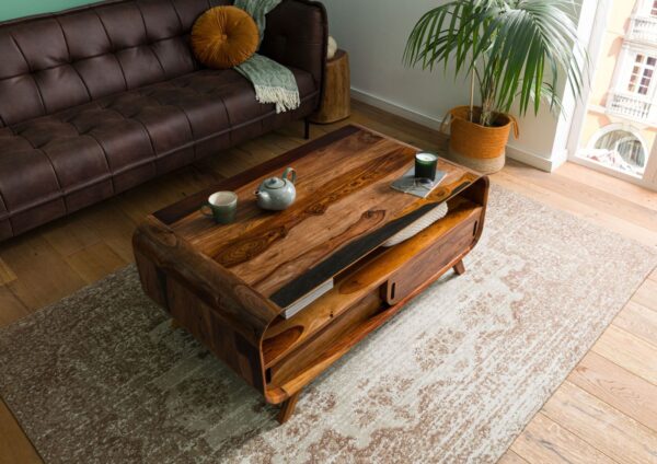 Furnliv Corbett Sheesham Wood Coffee Table #10 - Image 2