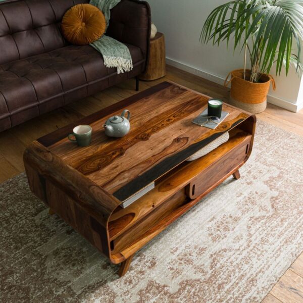 Furnliv Corbett Sheesham Coffee Table