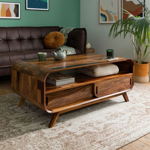 Furnliv Corbett Sheesham Coffee Table