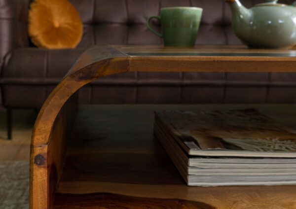 Furnliv Corbett Sheesham Wood Coffee Table #10 - Image 6