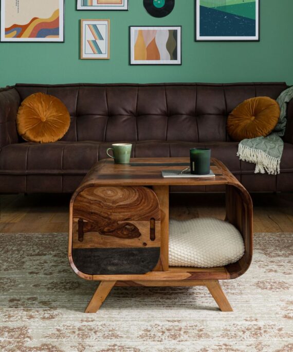 Furnliv Corbett Sheesham Wood Coffee Table #9