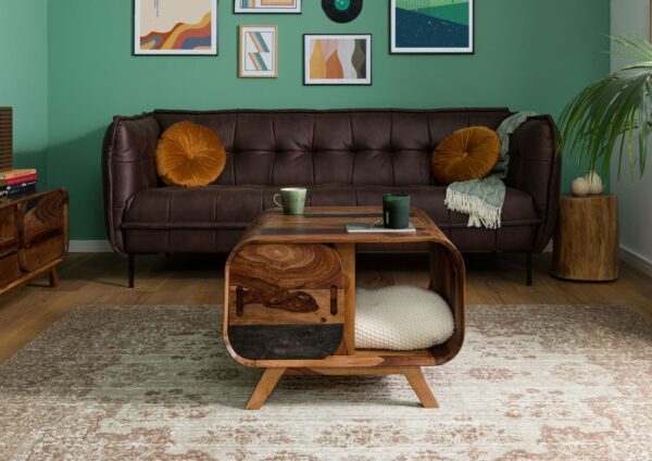 Furnliv Corbett Sheesham Wood Coffee Table #9