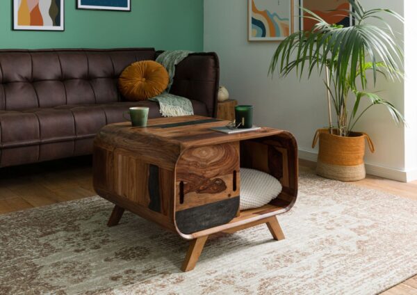 Furnliv Corbett Sheesham Wood Coffee Table #9 - Image 2