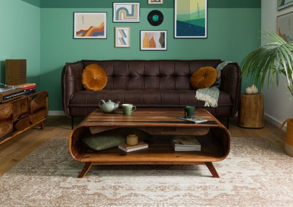 Furnliv Corbett Sheesham Wood Coffee Table #5