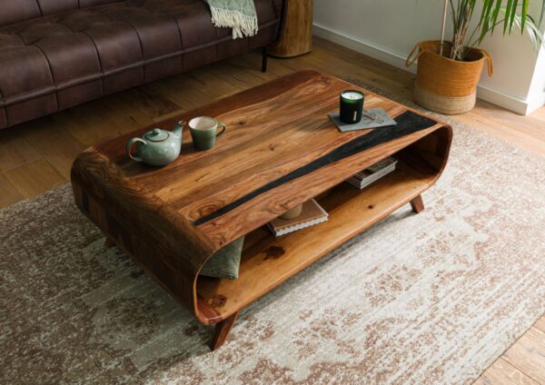 Furnliv Corbett Sheesham Wood Coffee Table #5 - Image 2