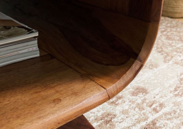Furnliv Corbett Sheesham Wood Coffee Table #5 - Image 4