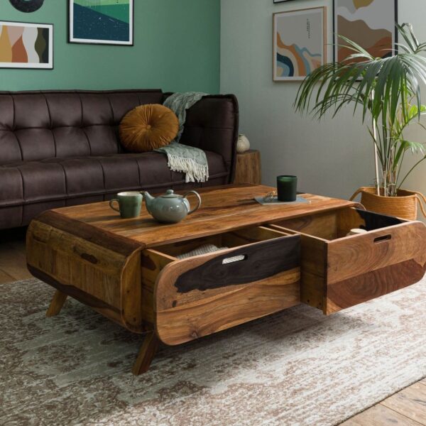 Furnliv Corbett Sheesham Coffee Table