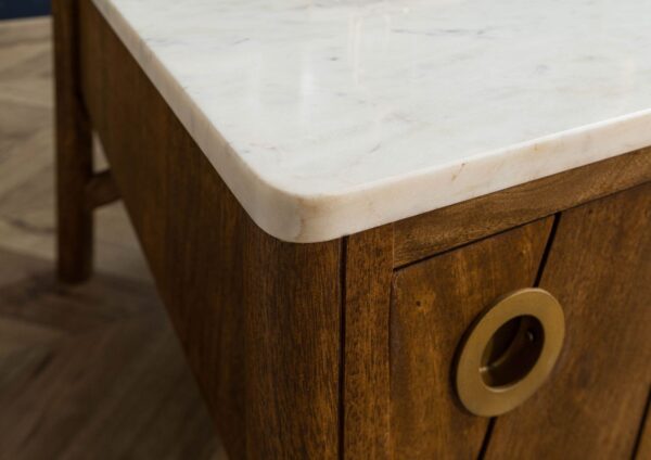 Furnliv Darien Mango Wood Coffee Table #15 - Image 6