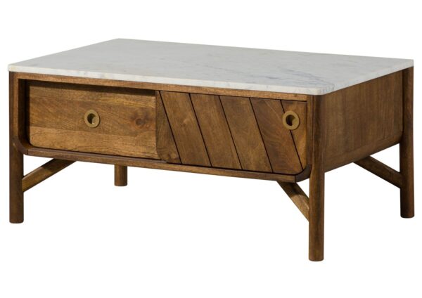 Furnliv Darien Mango Wood Coffee Table #15 - Image 10