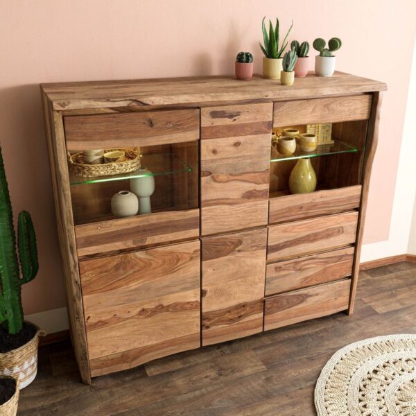 Furnliv Ranthambhor Sheesham Wood Display Cabinet - Image 2
