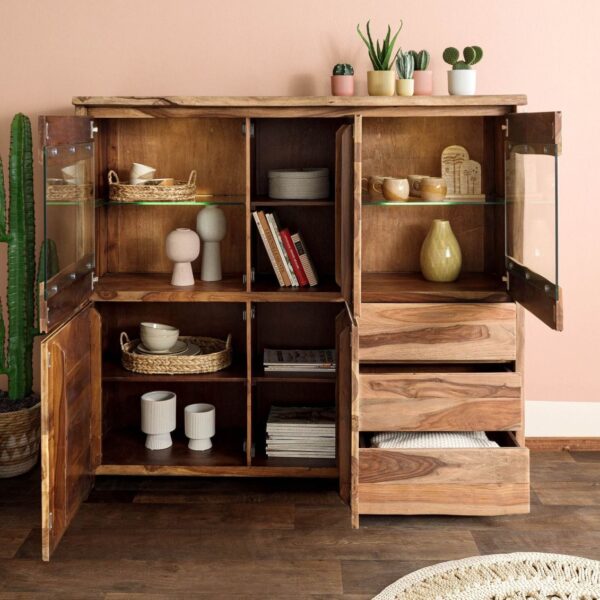Furnliv Ranthambhor Sheesham Wood Display Cabinet - Image 4