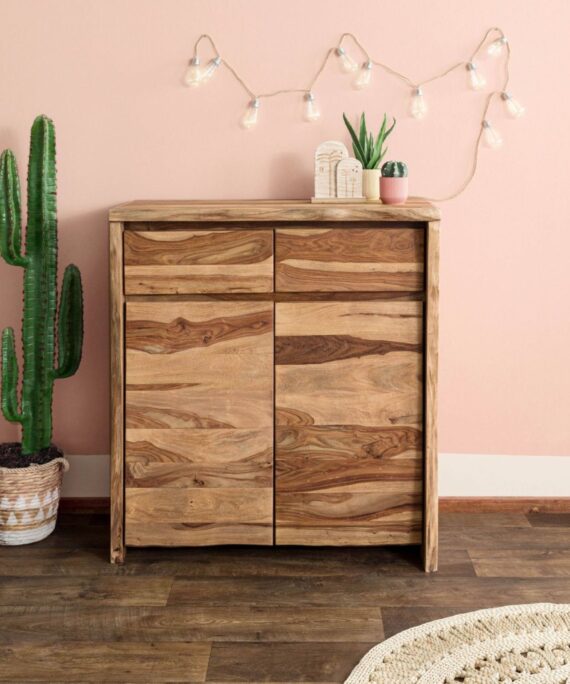 Furnliv Ranthambhor Sheesham Wood High Cabinet