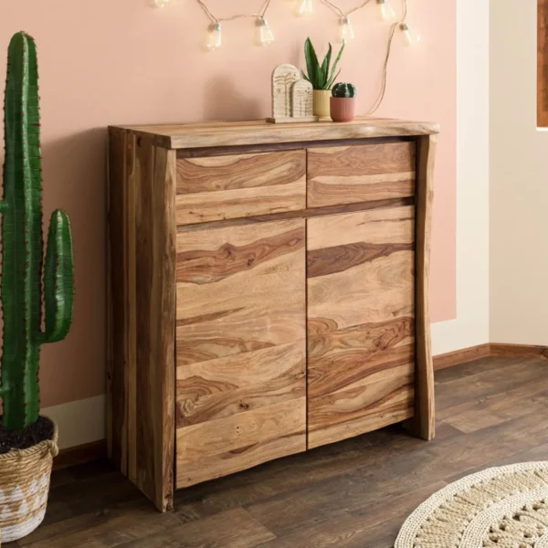 Furnliv Ranthambhor Sheesham Wood High Cabinet - Image 3