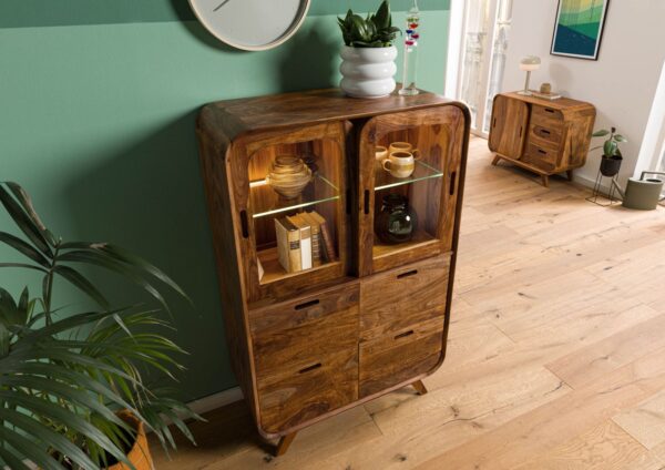 Furnliv Corbett Sheesham Wood High Cabinet #30 - Image 2