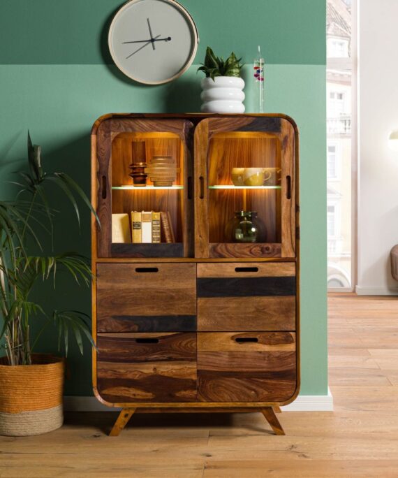 Furnliv Corbett Sheesham Wood Highboard #8
