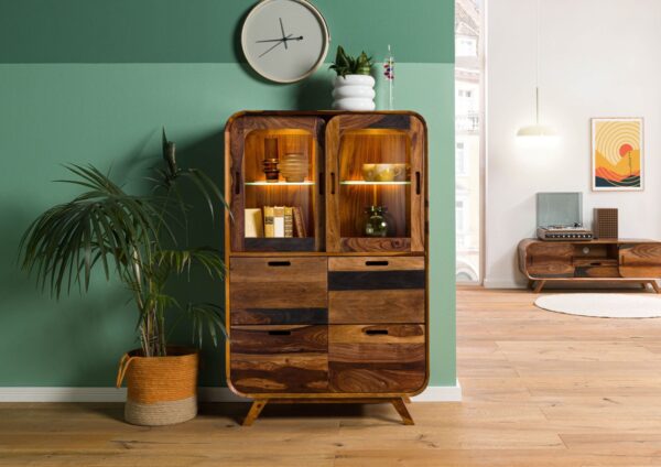 Furnliv Corbett Sheesham Wood Highboard #8