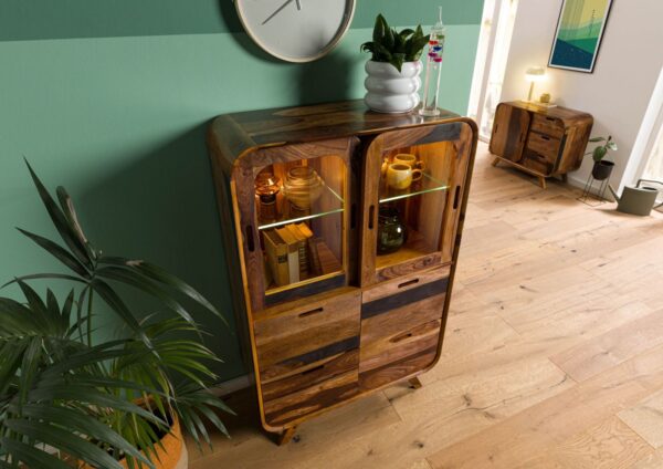 Furnliv Corbett Sheesham Wood Highboard #8 - Image 4