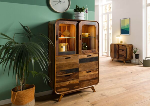Furnliv Corbett Sheesham Wood Highboard #8 - Image 5