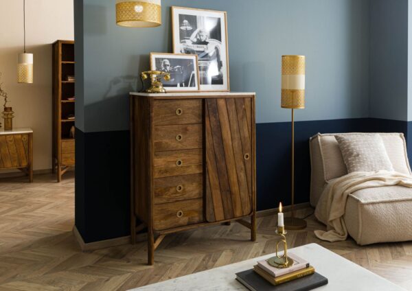 Furnliv Darien Mango Wood Chest Of Drawers #22 - Image 3