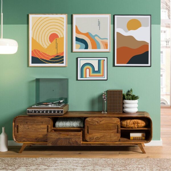 Furnliv Corbett Sheesham Wood TV Unit #22 - Image 3