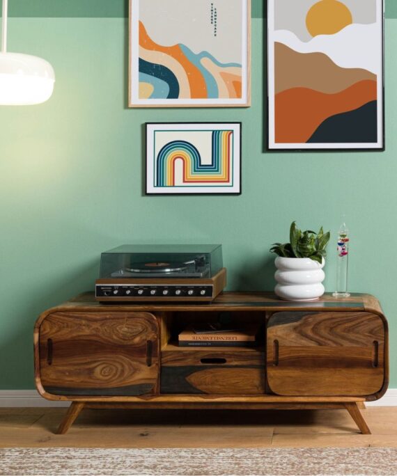Furnliv Corbett Sheesham Wood TV Unit #6