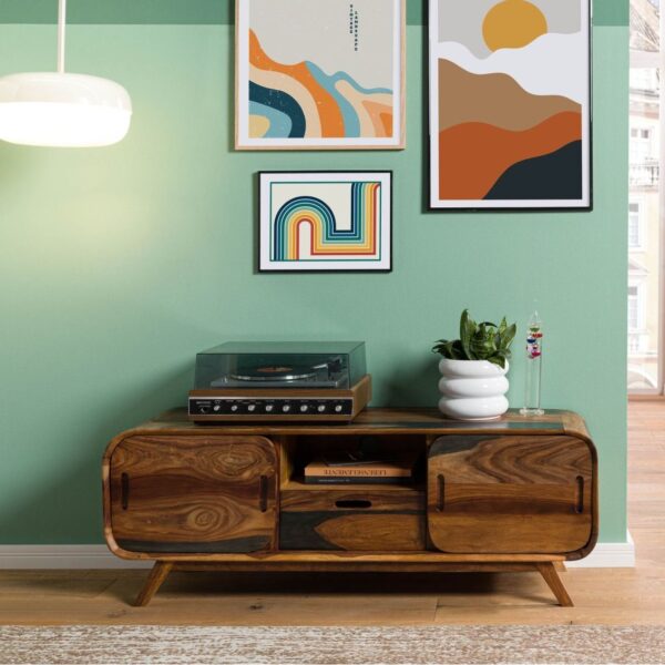 Furnliv Corbett Sheesham Wood TV Unit #6