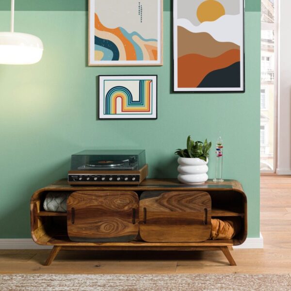 Furnliv Corbett Sheesham Wood TV Unit #6 - Image 2