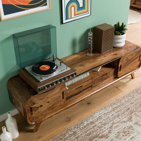 Furnliv Corbett Sheesham Wood TV Unit #7 - Image 2